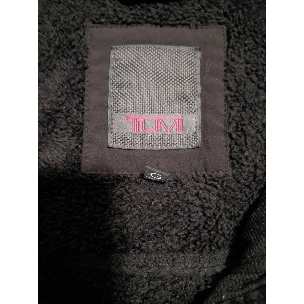 Tumi Tech Mens Grey Insulated FleeceLined Softshell Jacket Coat Zip Size Large